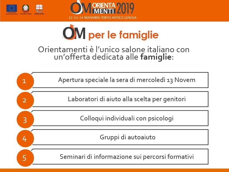 Orientamenti per le famiglie